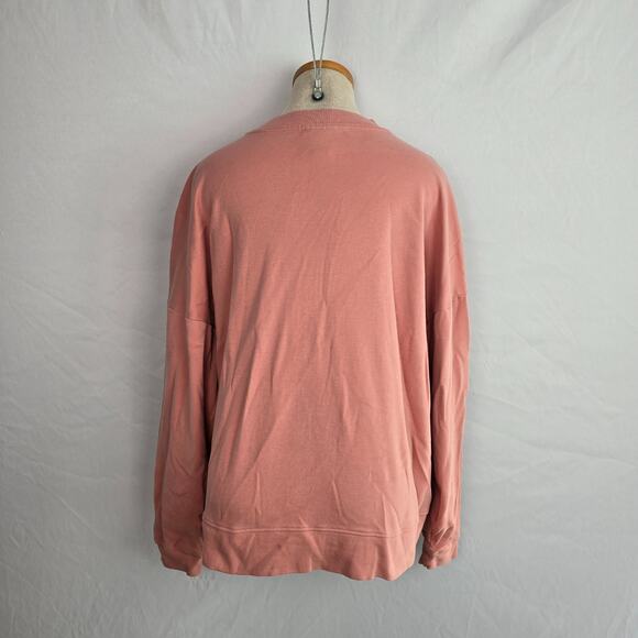 Ivy Park Embossed Logo Sweatshirt Women's L Pink Pullover - Picture 8 of 16